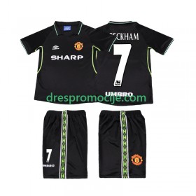 Manchester United Beckham 7 1999 Dres Retro Dječji Treći 1998 Kratkih Rukava